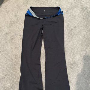 Lululemon, black flared yoga pants, size M